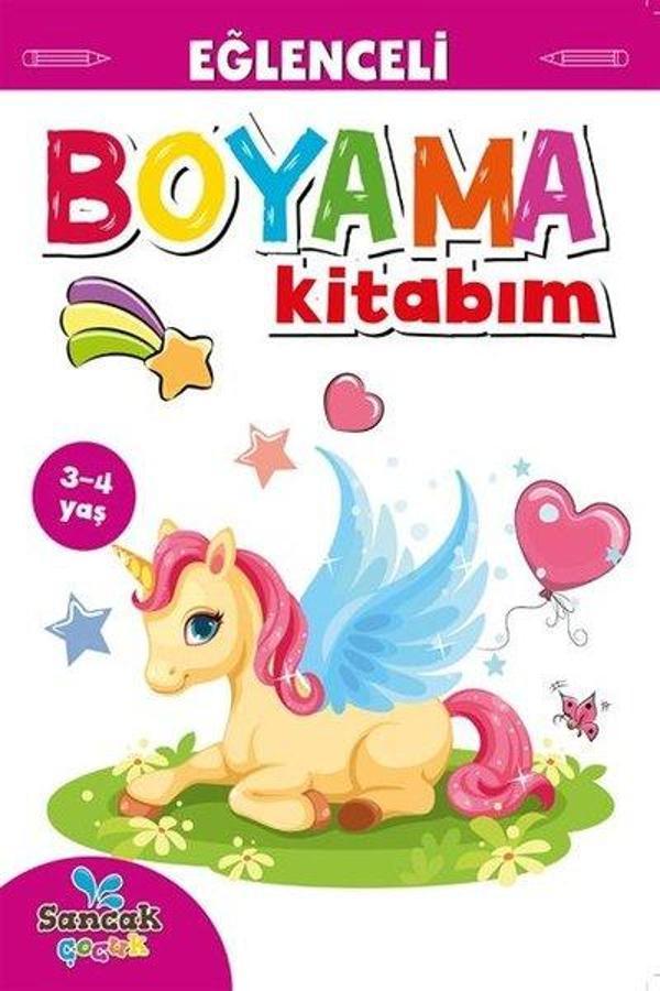 Eğlenceli Boyama Kitabım - Pembe Kitap - Sancak Çocuk - Image 1