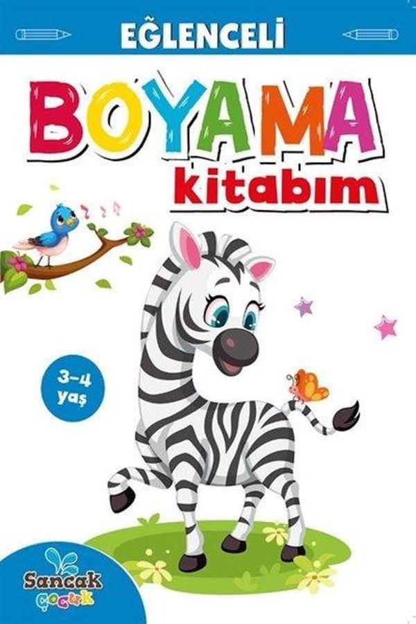 Eğlenceli Boyama Kitabım - Mavi Kitap - Sancak Çocuk - Image 1