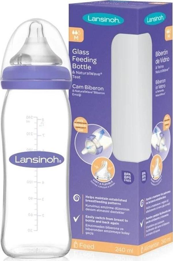 Lansinoh Cam Biberon 240 ML - Image 1