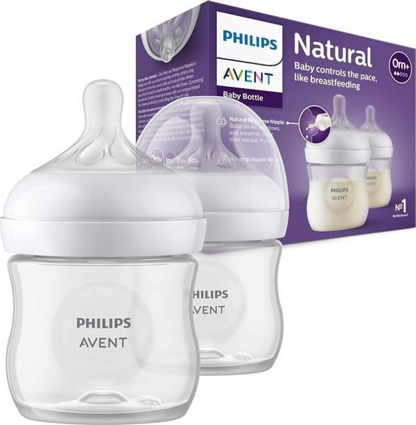 Philips Avent Natural Response PP 2'li Biberon Seti, 0+ Ay 125ml SYC900/02 - Image 1