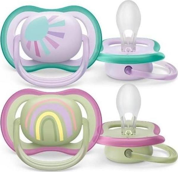 Philips Avent Ultra Air Emzik 0-6 Ay 2li Kız SCF085/59 - Image 1