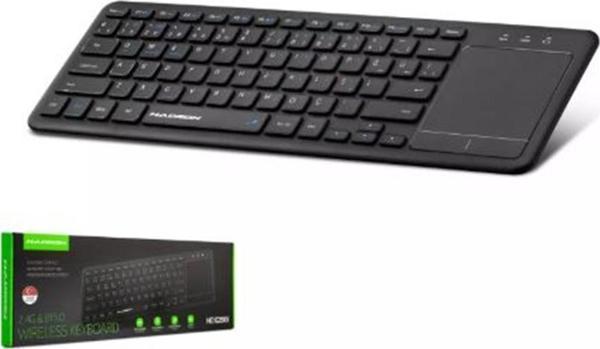 HADRON HDX2505 BLUETOOTH + WIRELESS KLAVYE + TOUCH PAD Q SİYAH - Image 1