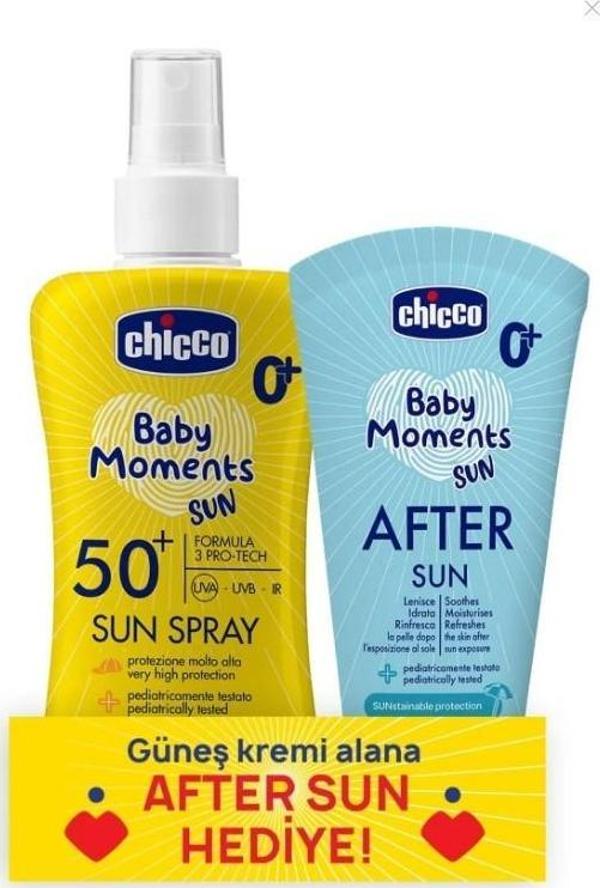 Chicco Güneş Kremi Spf 50+ 150 ml & Güneş Sonrası Kremi 150 ml - Image 1