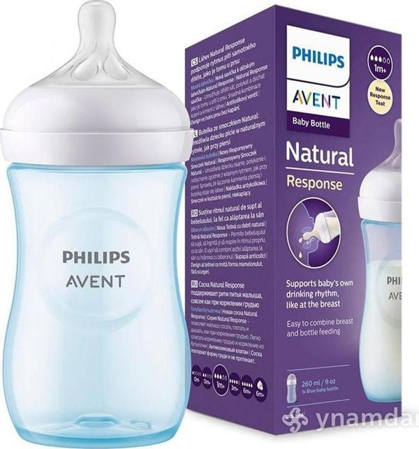 Philips Avent Natural Response PP Pembe Biberon 1+ Ay 260 ml SCY903/11 - Image 1