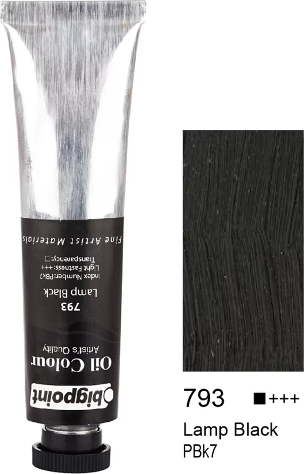 Bigpoint Yağlı Boya 45 ml Lamp Black 793 - Image 1