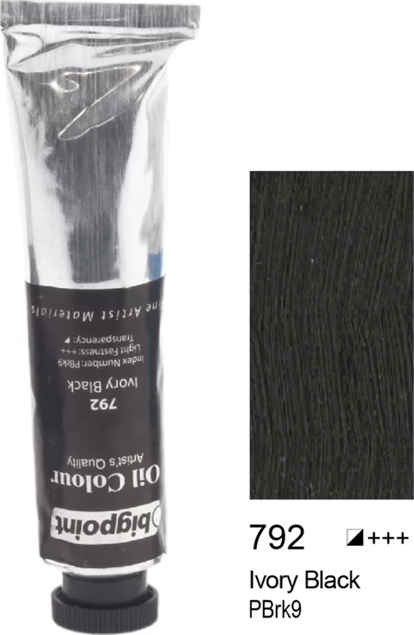 Bigpoint Yağlı Boya 45 ml Ivory Black 792 - Image 1