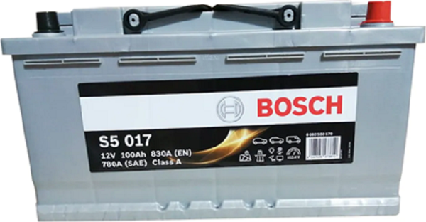 Bosch 12V 100 Ah Amper Akü - Image 1