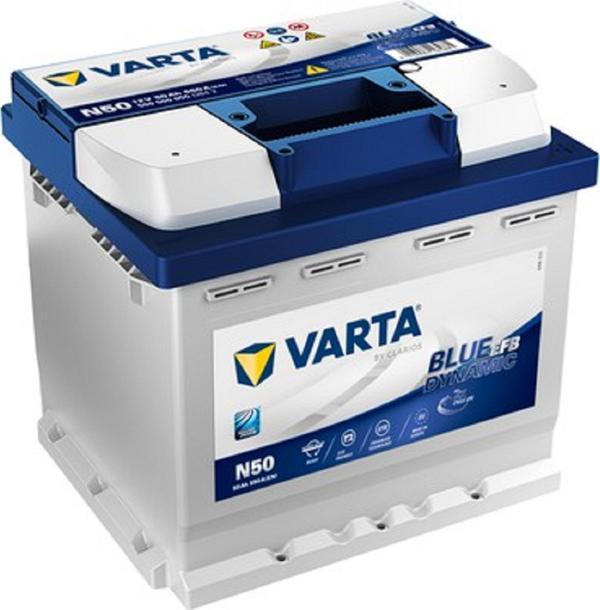 Varta N50 12V 50 Ah Amper EFB Start&Stop Akü - Image 1