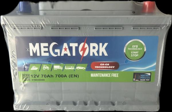 Megatork 12V 70 Ah Amper EFB Start&Stop Akü - Image 1