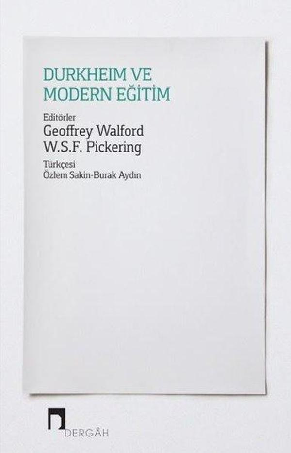 Durkeim ve Modern Eğitim - Dergah Yayınları - Image 1