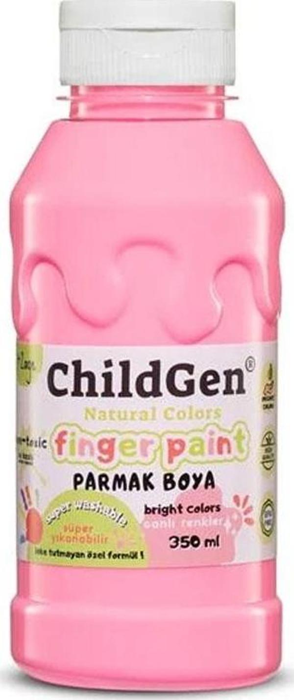 ChildGen Play Dough Süper Yıkanabilir Parmak Boya 350 ml Pembe - Image 1