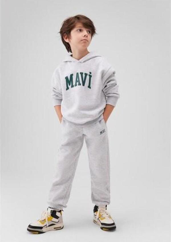 Mavi Erkek Çocuk Sweatshirt Saks M6610110-70896 Baskılı Kapüşonlu - Image 1
