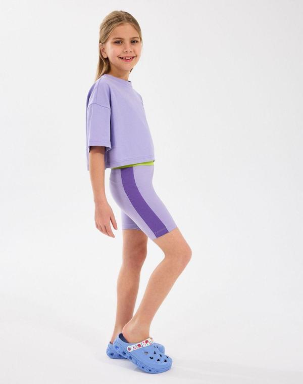 Skechers G Biker Legging Büyük Kız Çocuk Mor Tayt Sk2510085-505 - Image 1