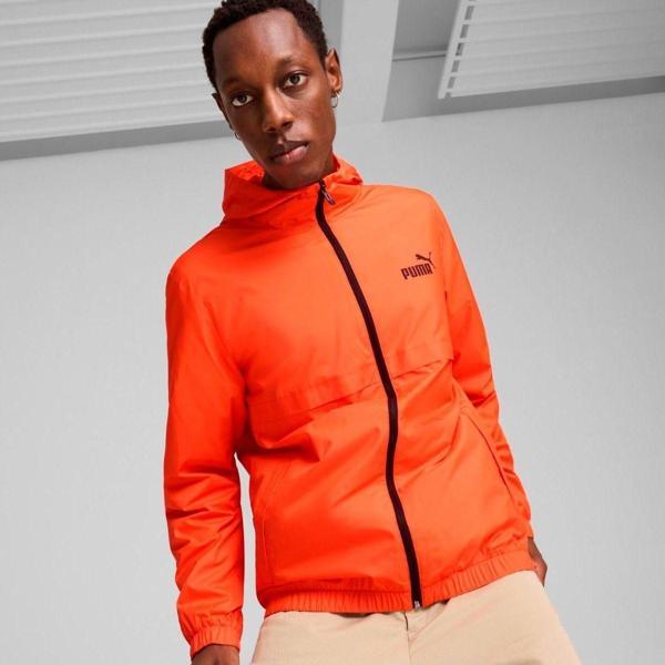 Puma Essentials Solid Erkek Turuncu Kapüşonlu Ceket - Image 1