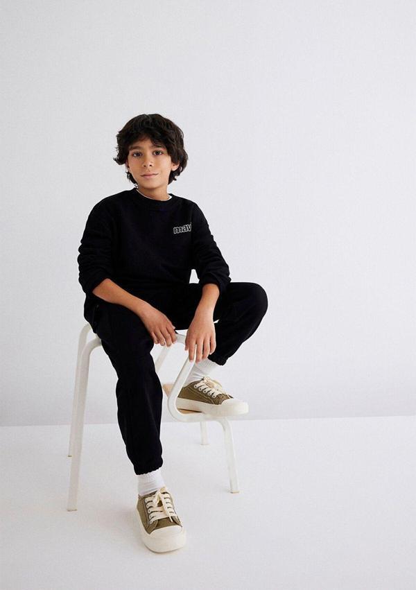 Mavi Logo Baskılı Siyah Sweatshirt 6S10034-900 - Image 1