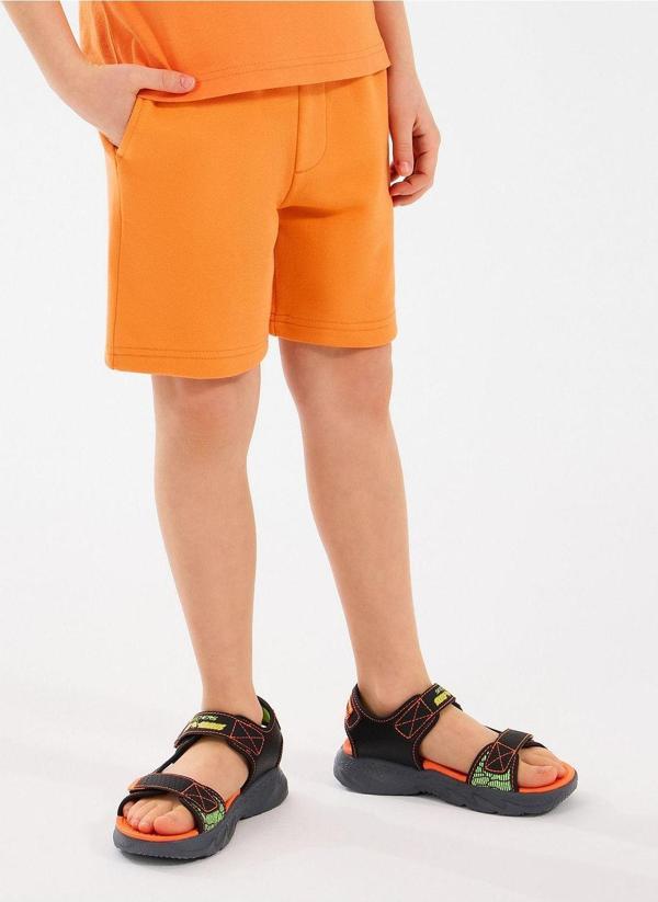 Skechers B Essentials Sweatshort Büyük Erkek Çocuk Turuncu Şort Sk2510144-701 - Image 1