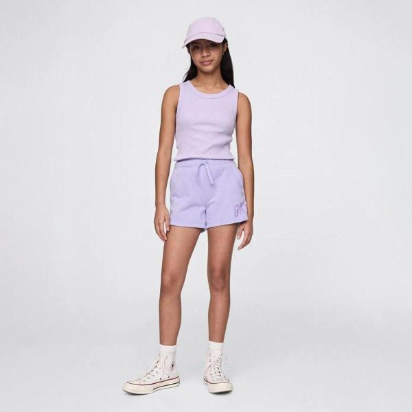 Gap Relaxed Fit French Terry Çocuk Mor Şort - Image 1