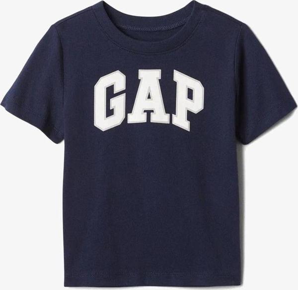 Gap V-Bas Çocuk Gri T-Shirt - Image 1