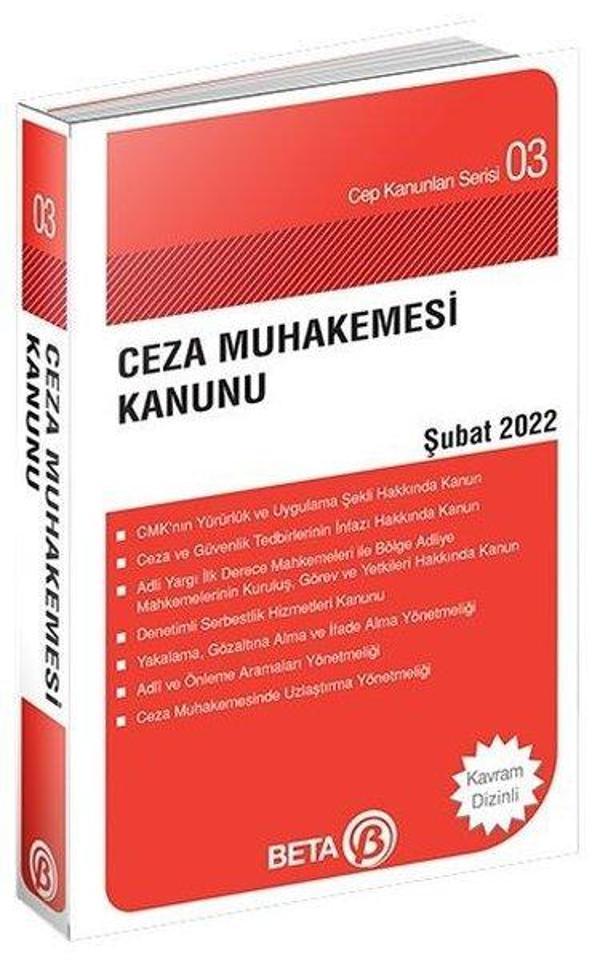 Ceza Muhakemesi Kanunu 2022 - Beta Yayınları - Image 1