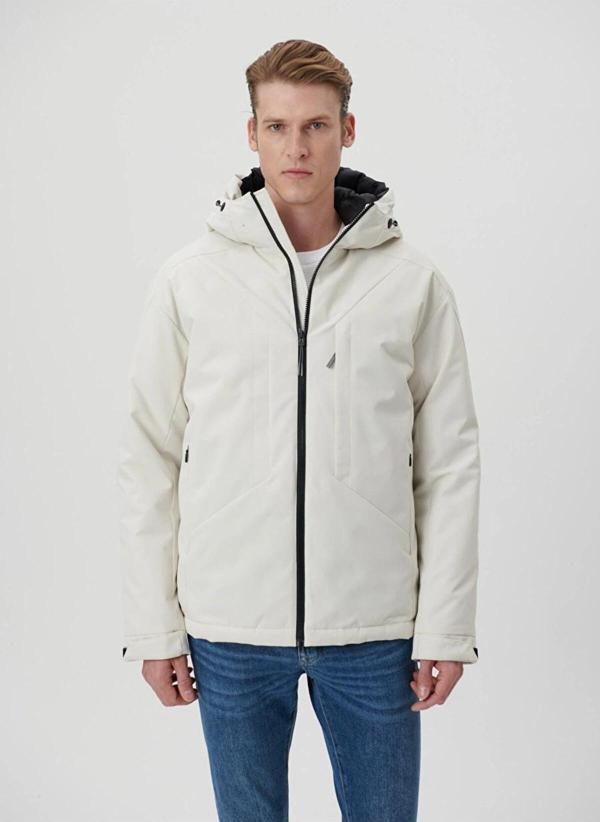 Mavi Erkek Kapüşonlu Ceket M0110441 Bulut Gri - Image 1