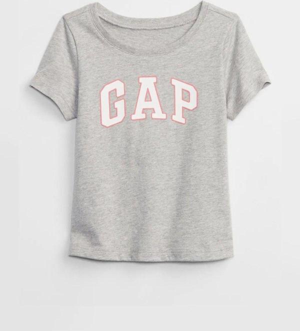 Gap Kız Bebek Logo T-Shirt Gri - Image 1