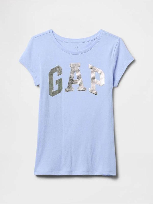 Gap V-Hs Ss Logo Tee Mavi Kız Çocuk T-Shirt 721891003 - Image 1