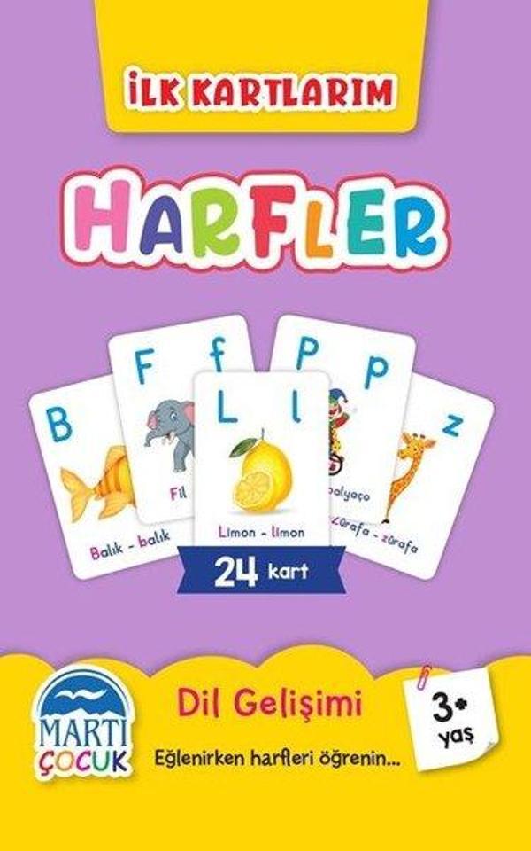 Harfler - İlk Kartlarım 3+ Yaş - Martı Yayınları Yayınevi - Image 1