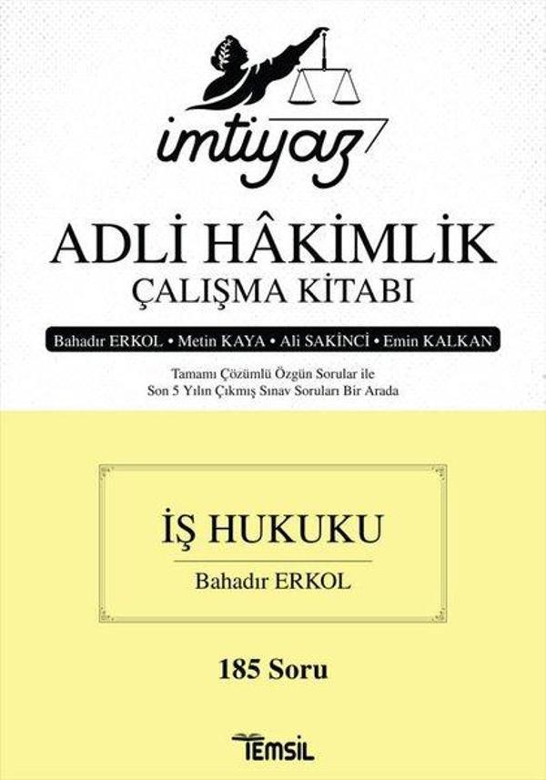 İmtiyaz Adli Hakimlik Çalışma Kitabı - İş Hukuku - 185 Soru - Temsil Kitap - Image 1
