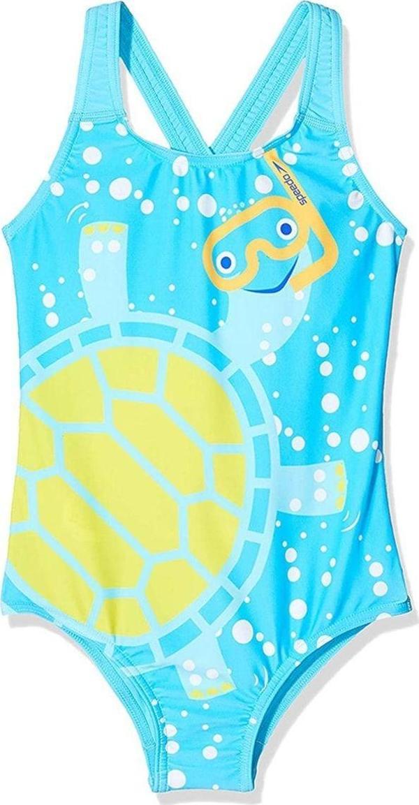 Speedo 8-10902D820 Tommy Turtle Crossback Kız Çocuk Mayosu - Image 1