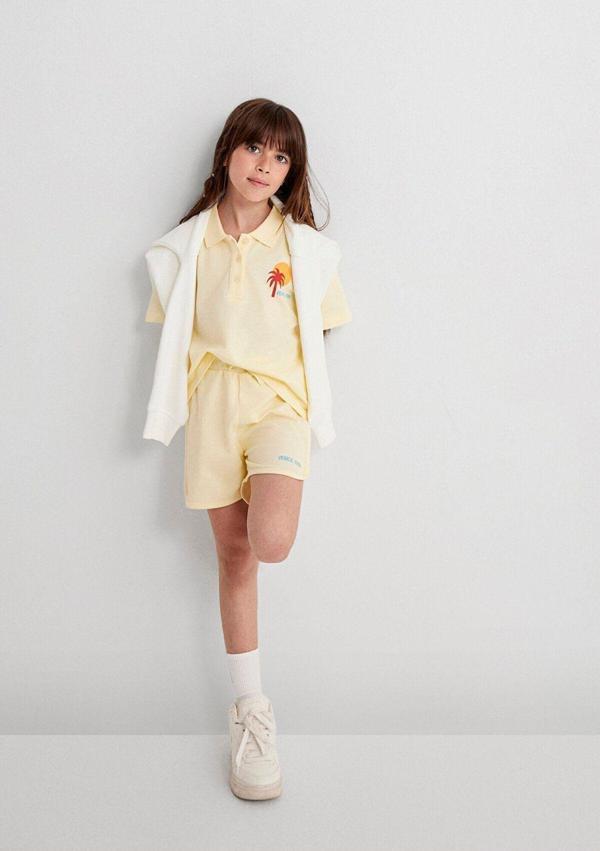 Mavi Venice 1991 Baskılı Sarı Şort 7410006-89143 - Image 1