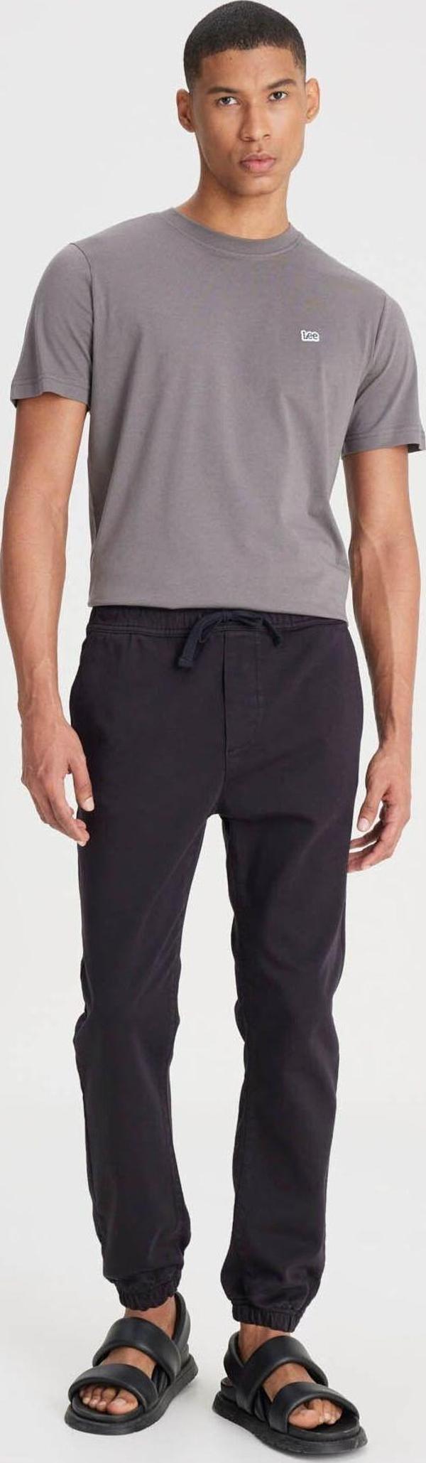 Lee Slim Fit Dar Kesim Normal Bel Dar Paça Antrasit Jogger Pantolon - Image 1