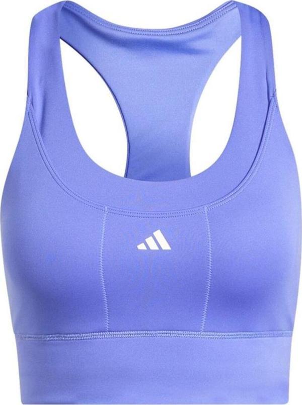 Adidas Kadın Run Pocket Medium-Support Sporcu Sütyeni Mavi Bra Iw5331 - Image 1