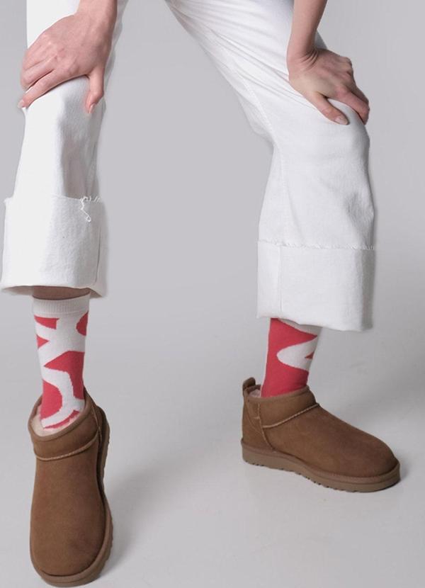 The Socks Company Monogram Desenli Kadın Çorap - Image 1