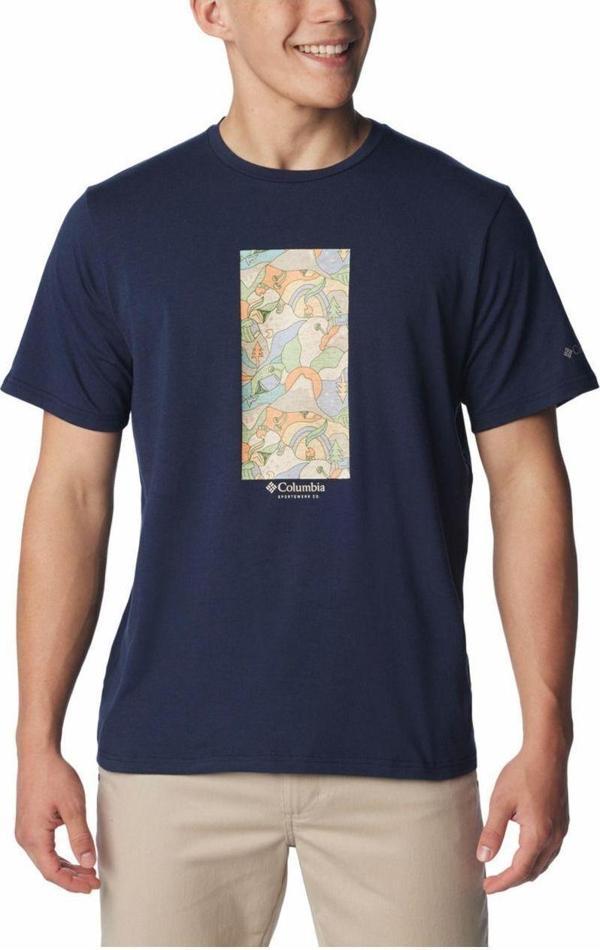 Columbia Men'S Sun Trek  Graphic Erkek Kısa Kollu T-Shirt - Image 1