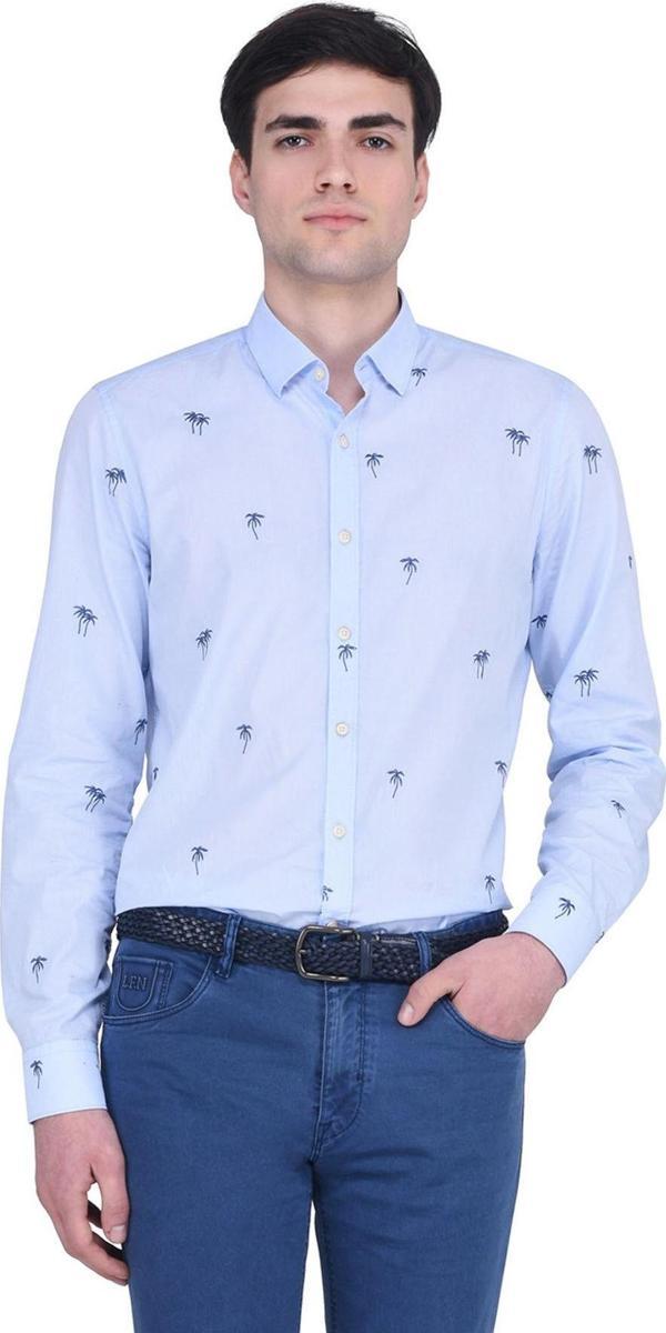 Lufian Erkek Slim Fit Roxana Spor Gömlek Mavi Lf17Smsh12132016 - Image 1