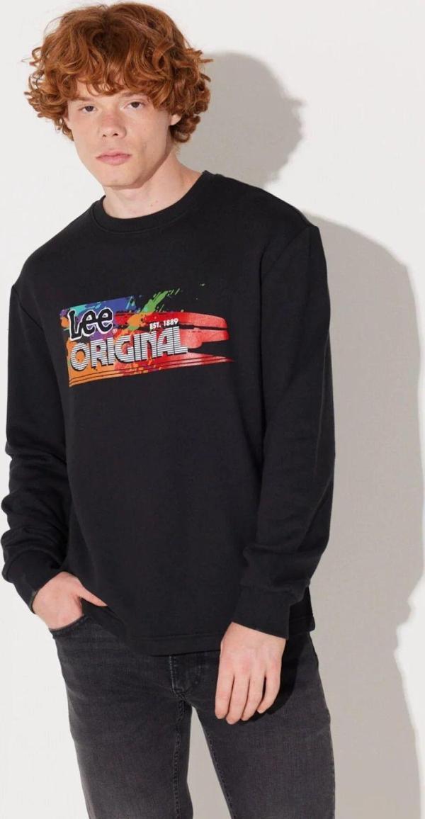Lee Regular Fit Bisiklet Yaka Şardonlu Sweat Erkek Sweat L232519001 - Image 1