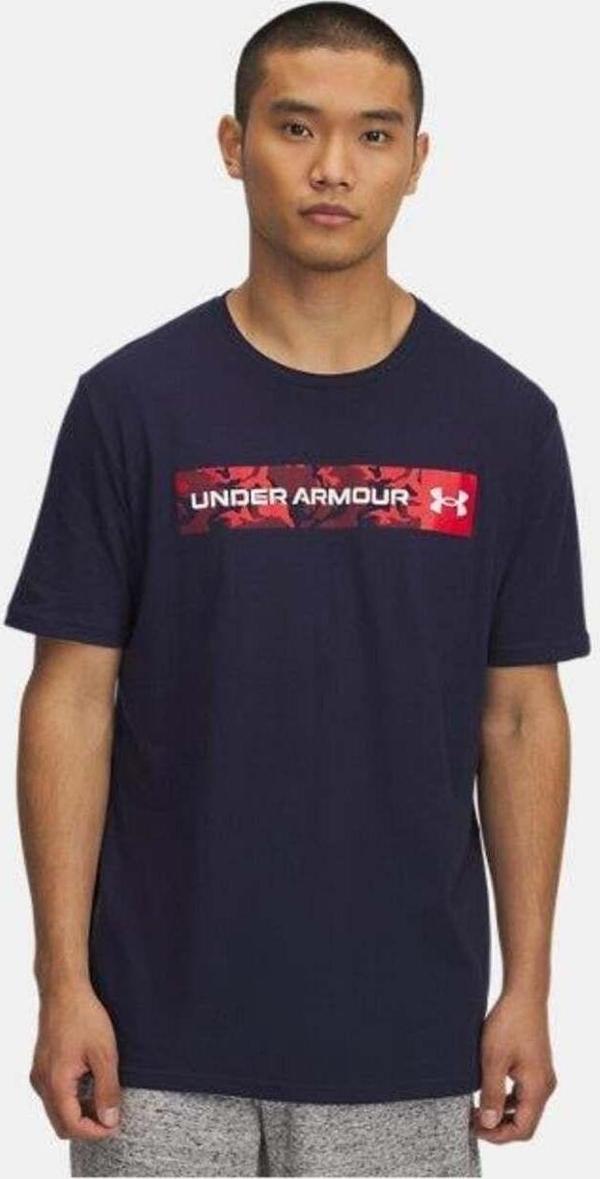 Under Armour Ua Camo Chest Stripe Ss Erkek T-Shirt - Image 1