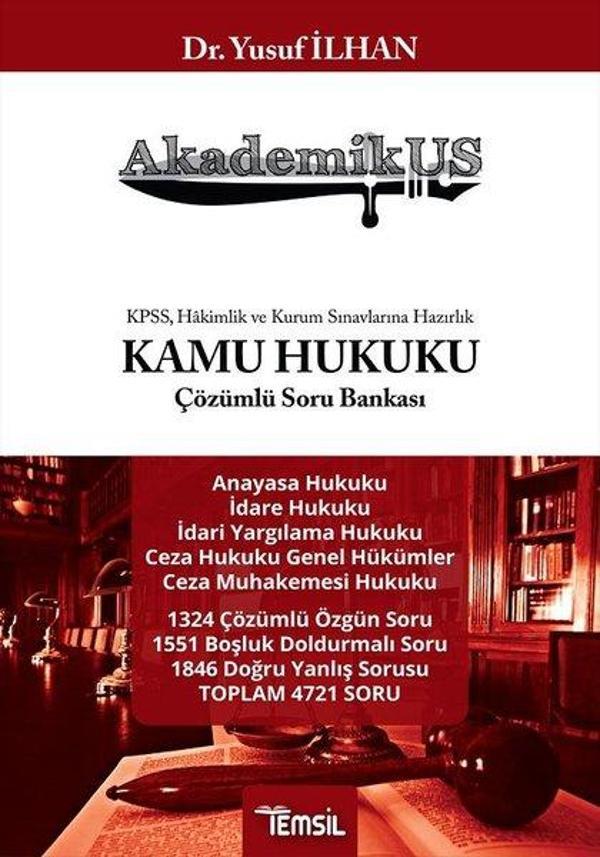AkademikUS Kamu Hukuku Çözümlü Soru Bankası - Temsil Kitap - Image 1