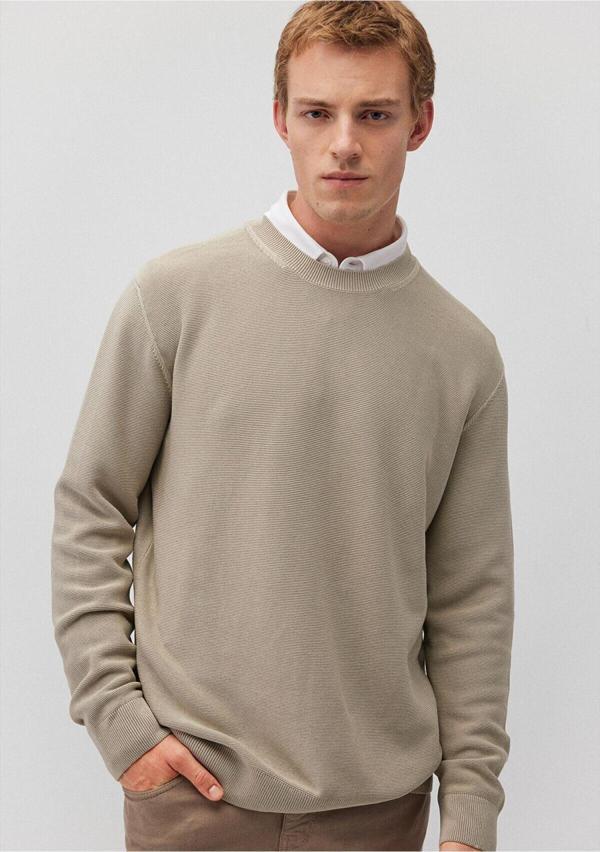 Mavi Erkek Kazak Taş Gri 0710197-70146 - Image 1