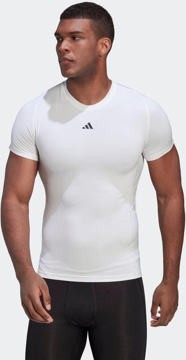 Adidas Techfit Erkek Beyaz Antrenman Tişörtü (Hk2335) - Image 1