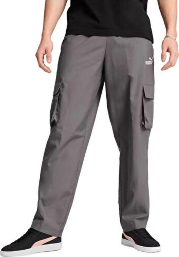 Puma Ess Woven Cargo Pants Erkek Günlük Kargo Eşofman Altı 68266379 Gri - Image 1