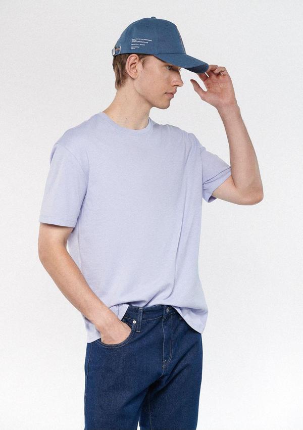 Mavi Lila Basic Tişört Loose Fit / Bol Rahat Kesim 066249-70530 - Image 1