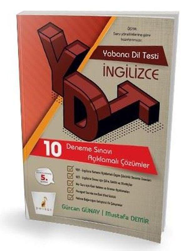 Yabancı Dil Testi İngilizce Tamamı - 10 Deneme Sınavı Açıklamalı Çözümler - Pelikan Yayınları - Image 1