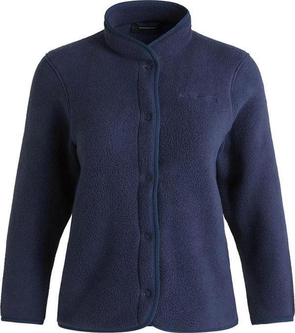 Peak Performance W Fleece Snap Cardigan Kadın Mavi Outdoor Polar G78131100 - Image 1