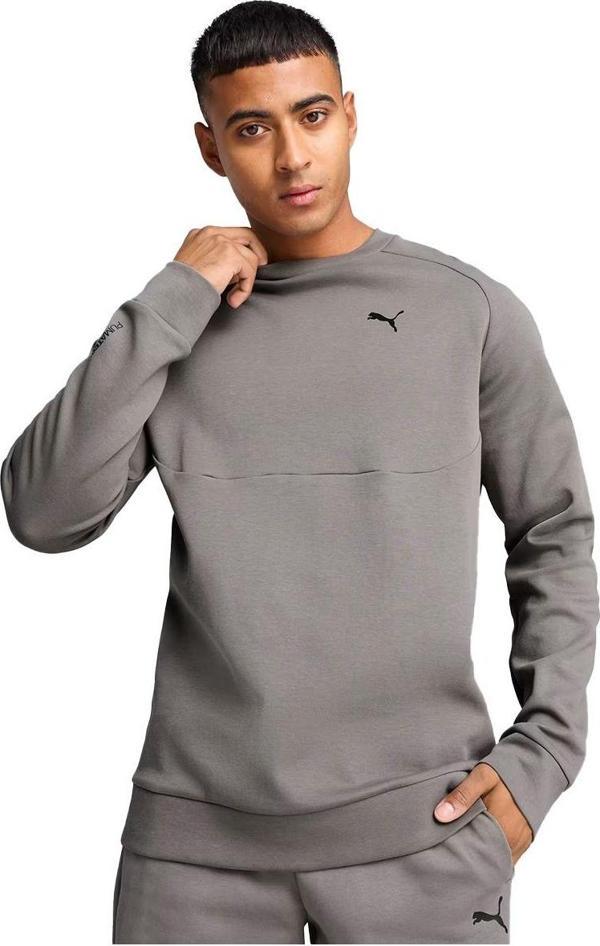 Puma Pumatech Crew Erkek Gri Antrenman T-Shirt 68459979 - Image 1