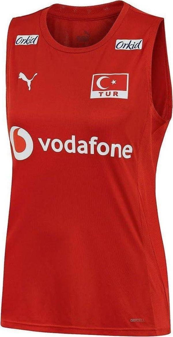 Puma Türkiye Voleybol Kadın Kırmızı Milli Takım Forması - Image 1