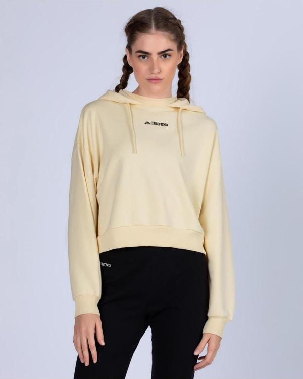 Kappa Logo 365 Digi Kadın Bej Regular Fit Hoodie - Image 1