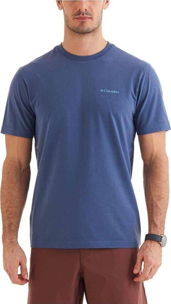 Columbia Csc Basic Slogo Brushed Erkek Kısa Kollu T-Shirt - Image 1