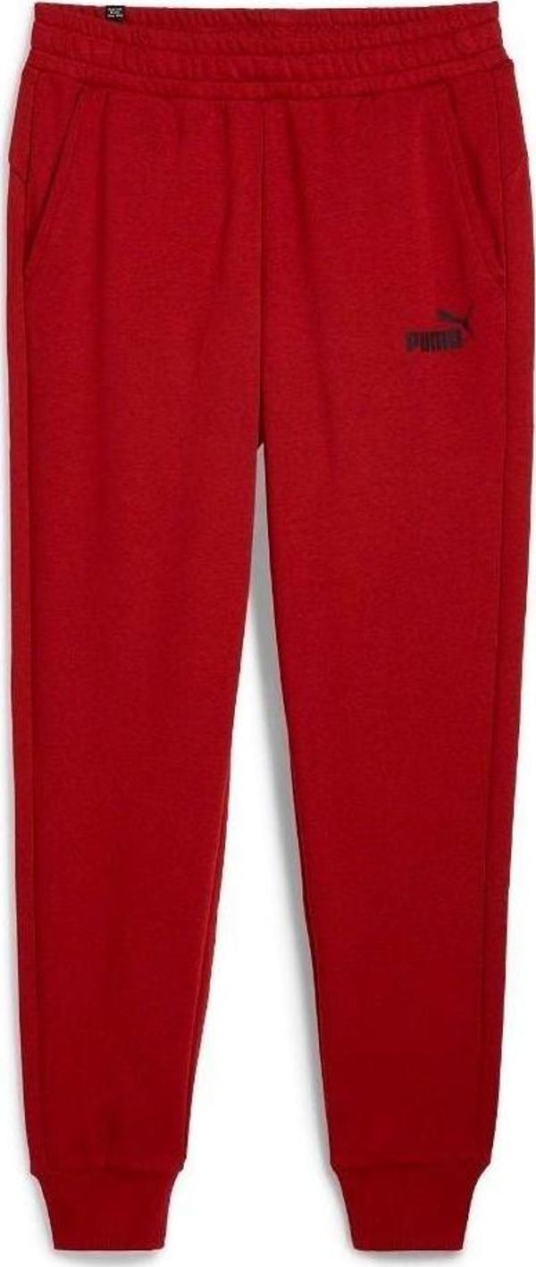 Puma Essentials Logo Erkek Kırmızı Eşofman Altı - Image 1