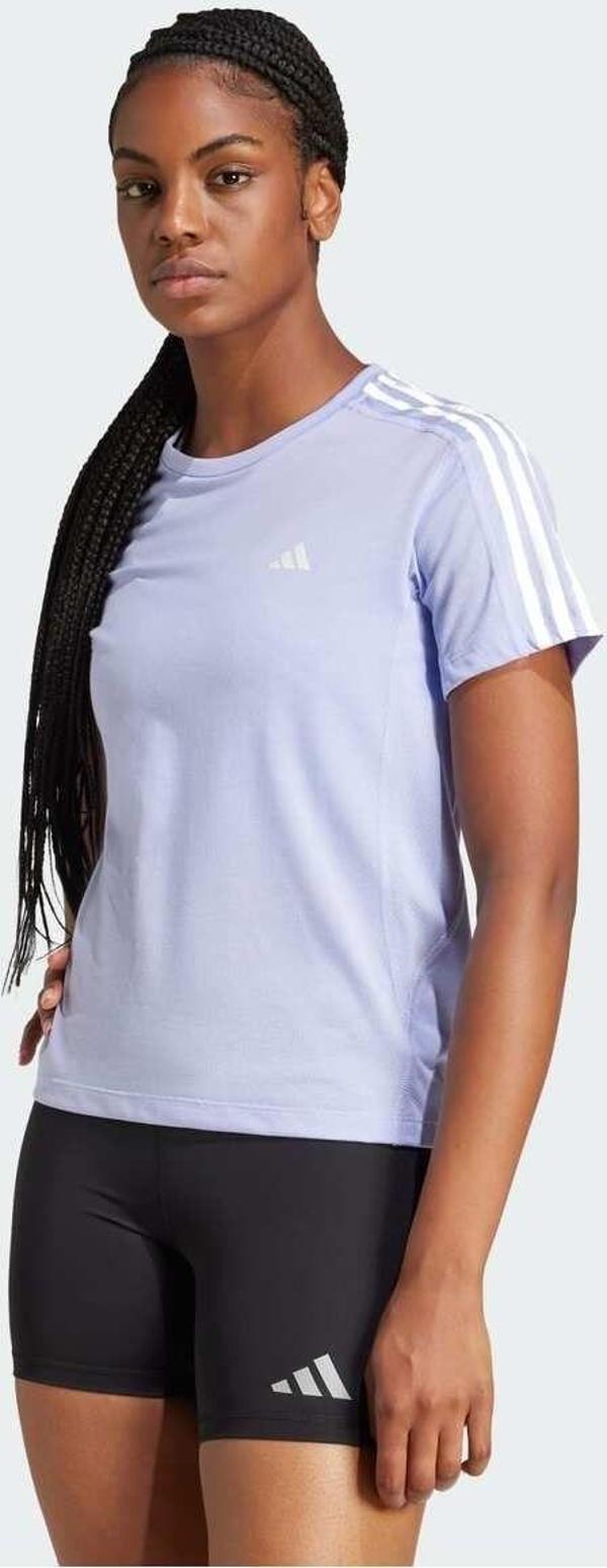 Adidas Own The Run 3-Stripes Tişört - Image 1